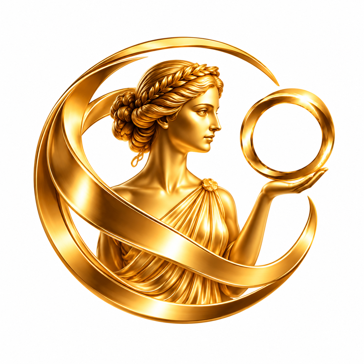 PSTORA — the golden figure of Pistis, goddess of trust and good faith